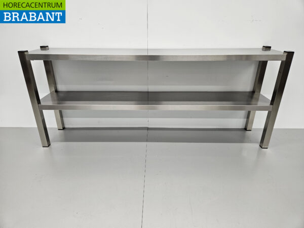 Acier inoxydable HCB Double Etagere Bridge Premium-line 160 cm Horeca