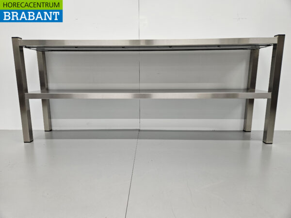 Acier inoxydable HCB Double Etagere Bridge Premium-line 160 cm Horeca – Image 5