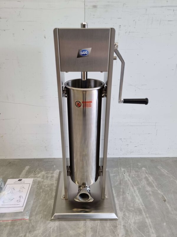 Acier inoxydable Bouchon vertical de boîte à farce Remplisseur de saucisses 7 litres Restauration Boucherie
