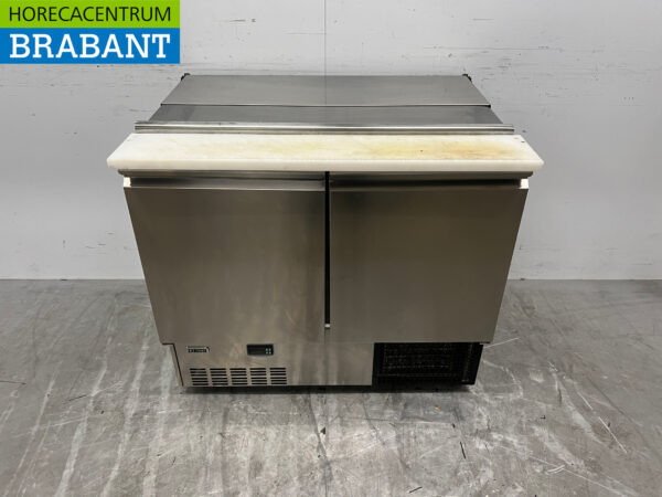 Table de travail réfrigérée Zanussi Saladette en acier inoxydable 95,5 cm 230V Horeca