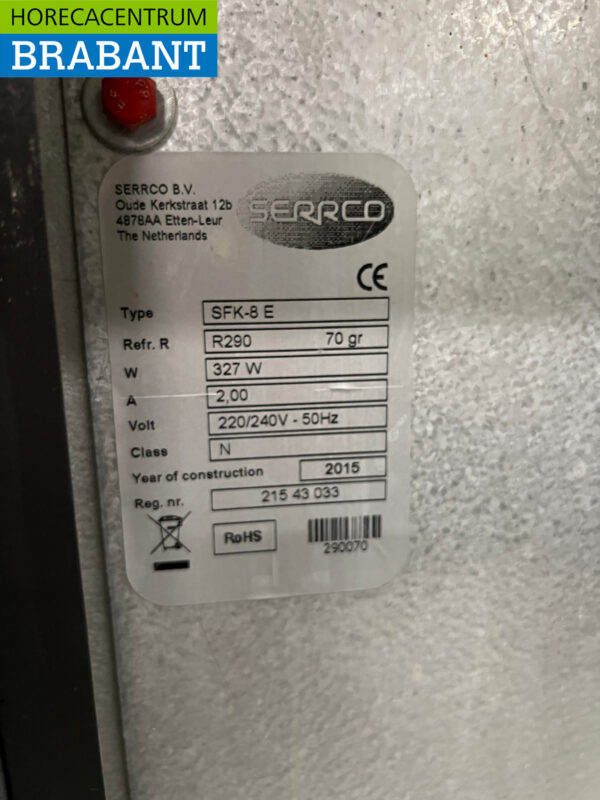 Serrco Barrel cooler 135 cm 230V Horeca – Image 5