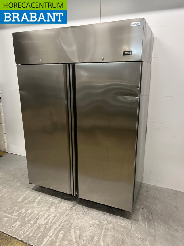 Acier inoxydable Dora Metal Double-Door Freezer Congélateur coffre 1340 litres 230V Horeca – Image 2