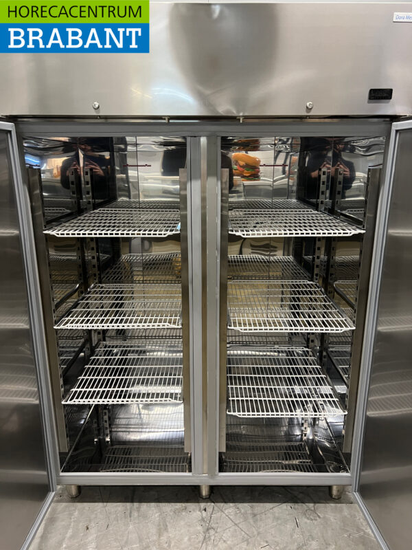 Acier inoxydable Dora Metal Double-Door Freezer Congélateur coffre 1340 litres 230V Horeca – Image 4