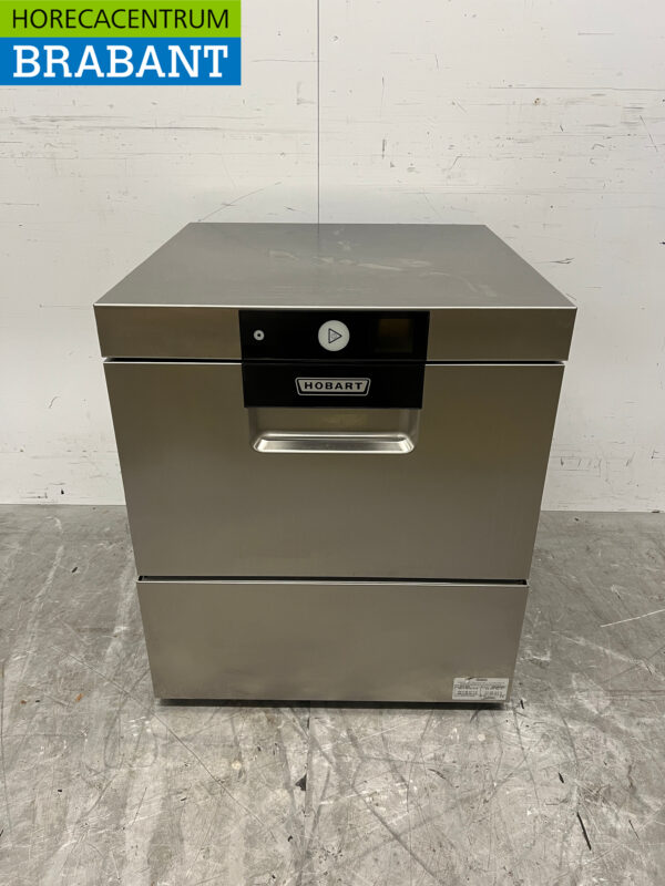 Rinceuse à verre Hobart en acier inoxydable avec pompe de vidange 230V Horeca