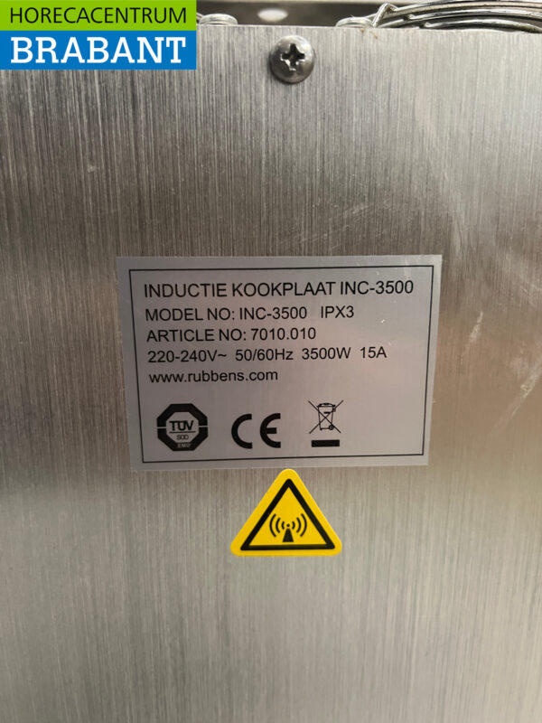 Plaque de cuisson à induction Rubbens en acier inoxydable 230V Horeca – Image 4