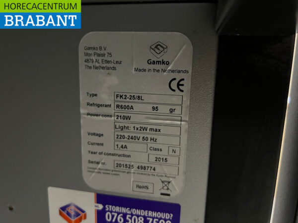 Gamko refroidisseur de fûts refroidisseur de fûts 135 cm 230V Horeca – Image 5