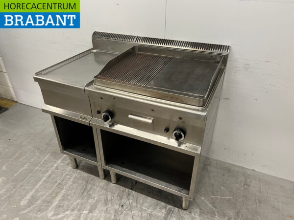 Planche à griller Hobart en acier inoxydable avec unité de travail 110 cm GAS Catering – Image 2