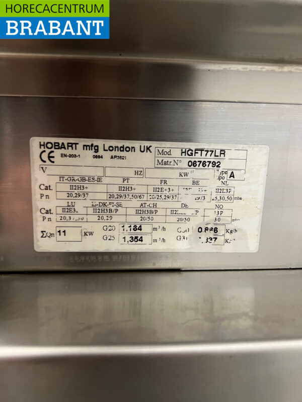 Planche à griller Hobart en acier inoxydable avec unité de travail 110 cm GAS Catering – Image 5