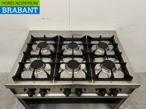 Réchaud Giga en acier inoxydable 6 brûleurs 100 cm GAS Horeca – Image 4