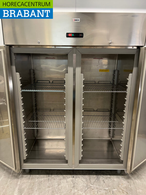 Desco congélateur double porte en acier inoxydable 1340 litres 230V Horeca – Image 4