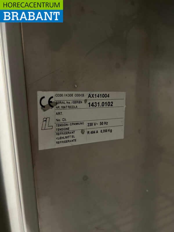 Desco congélateur double porte en acier inoxydable 1340 litres 230V Horeca – Image 5