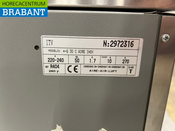 Machine à glaçons ITV Quasar en acier inoxydable Machine à glaçons 31 kg p/d 230V Horeca – Image 5