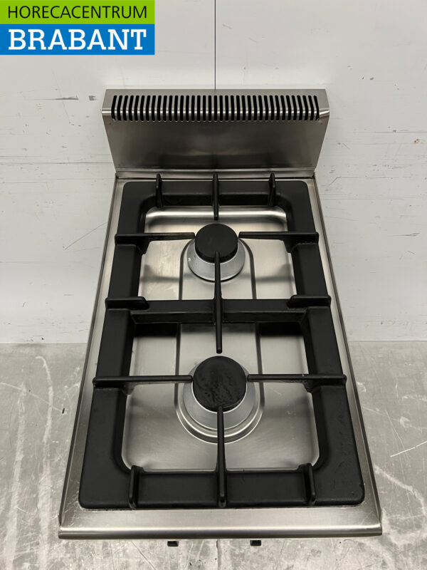 Plaque de cuisson à 2 feux en acier inoxydable 40 cm GAS Catering – Image 4