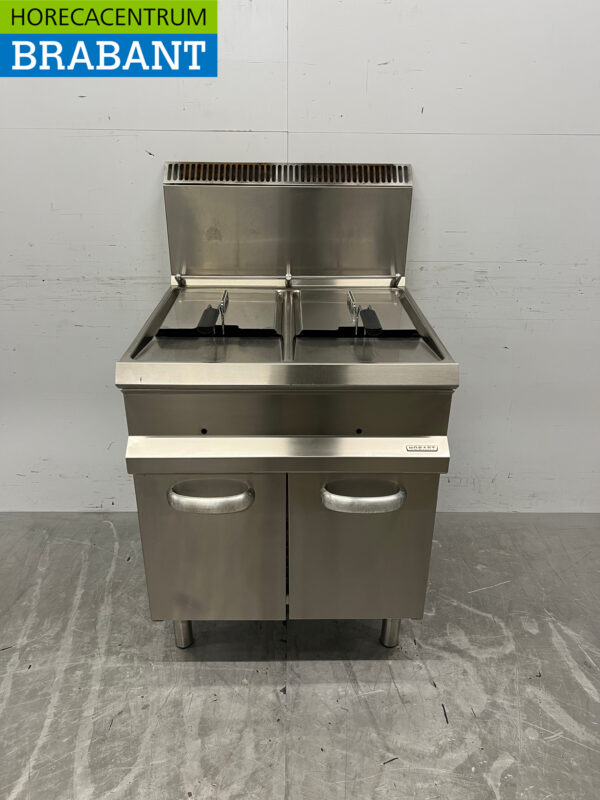 Friteuse double Hobart en acier inoxydable 2 x 14 litres GAZ Restauration