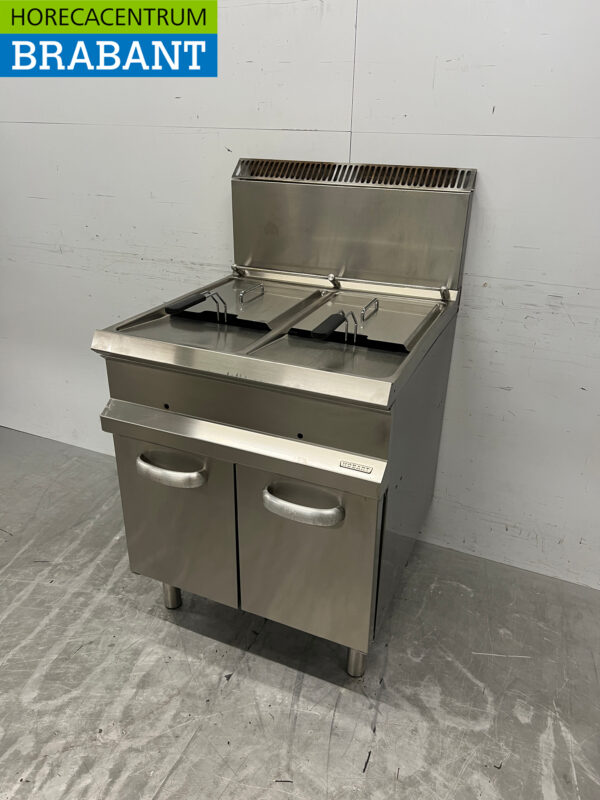 Friteuse double Hobart en acier inoxydable 2 x 14 litres GAZ Restauration – Image 2