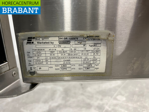Friteuse double Hobart en acier inoxydable 2 x 14 litres GAZ Restauration – Image 6