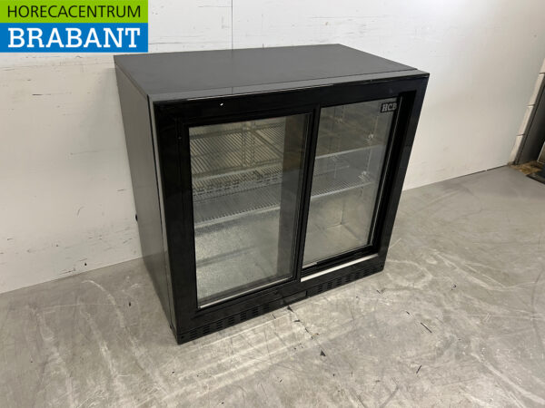 HCB Backbar Bar Cooler Portes coulissantes en verre 218 litres 90 cm 230V Horeca – Image 3