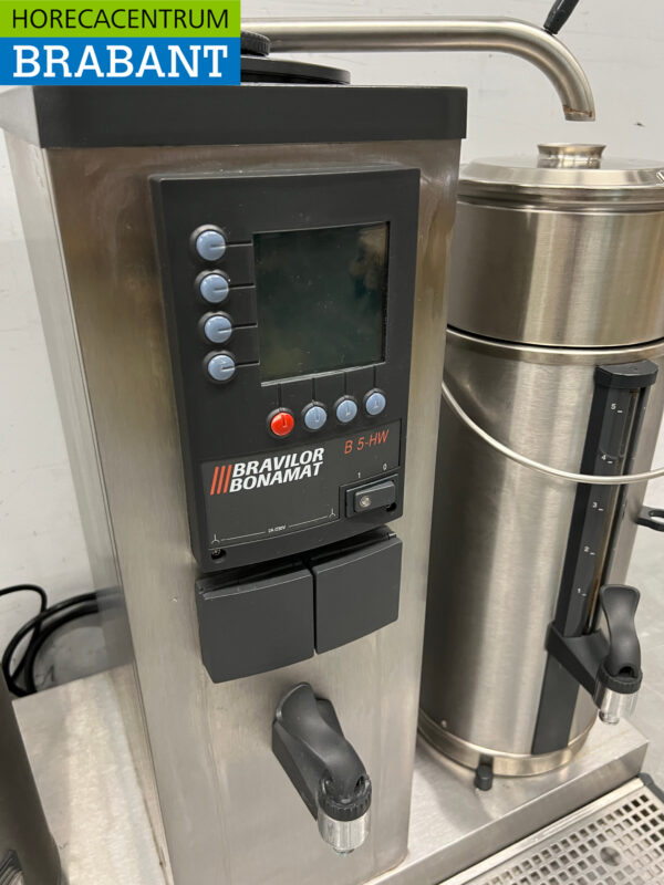 Acier inoxydable Bravilor Bonamat Machine à café Machine à café 2 x 5 litres 230V Horeca – Image 4
