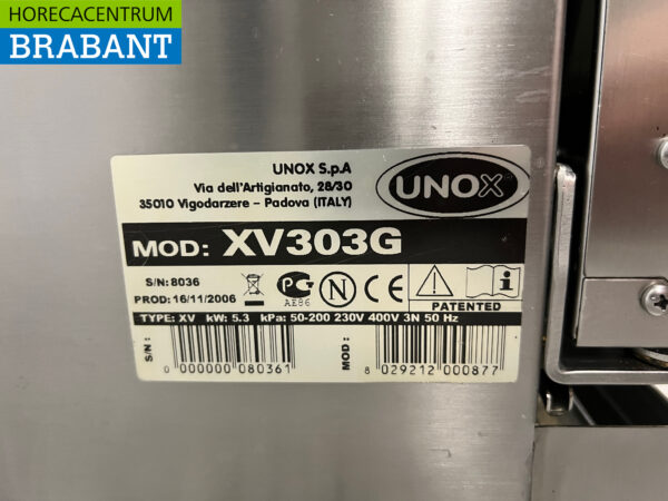 Acier inoxydable Unox XV303G Combi steamer 5 x 1/1 GN 400V Horeca – Image 7