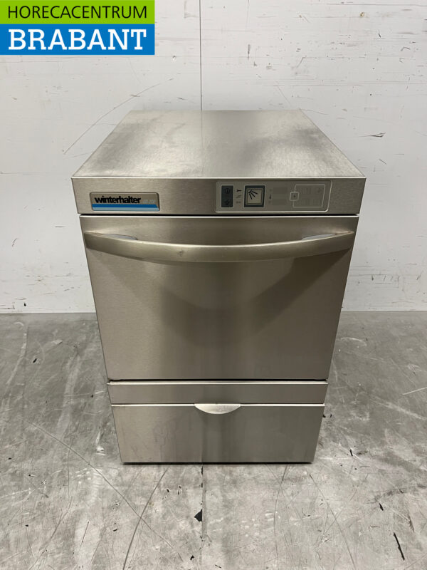 Lave-linge en verre Winterhalter GS202 en acier inoxydable avec pompe de vidange 400V Horeca