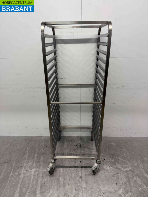 Chariot à plateaux en acier inoxydable 18 x 2/1 GN Catering