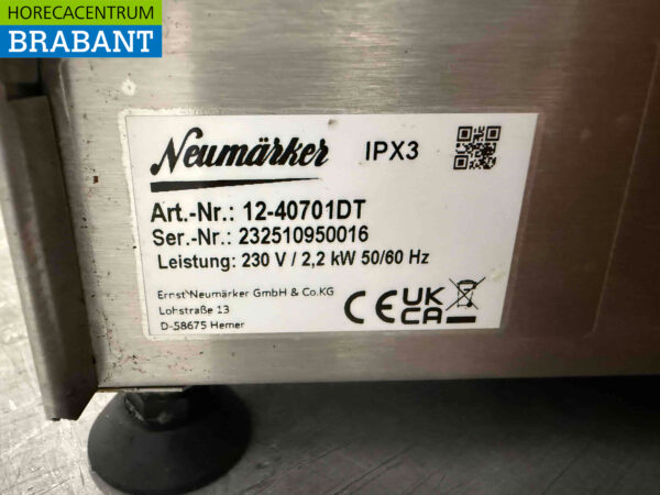 Crêpière Neumarker en acier inoxydable Grille à crêpes 230V Horeca – Image 7
