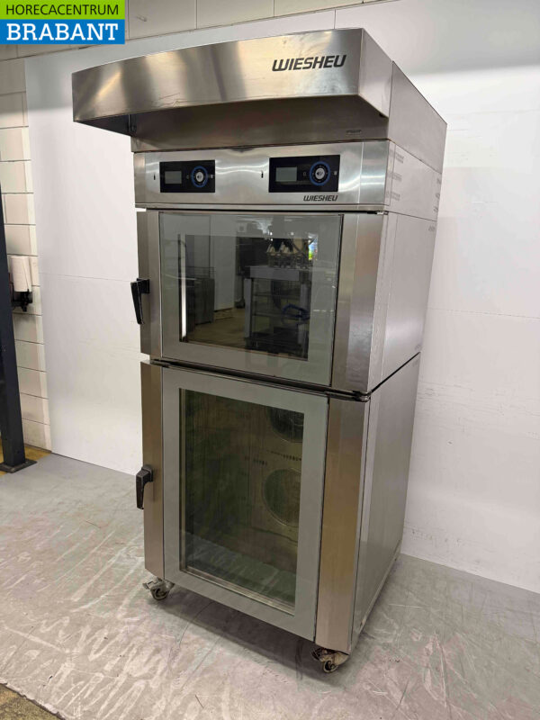 Acier inoxydable Wiesheu B4 + B8 Four à air chaud four de vente au détail 15 x 60 x 40 cm 400V Horeca – Image 2