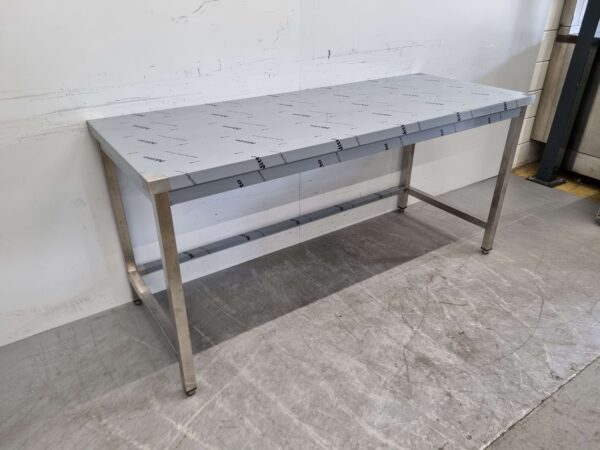Table de travail en acier inoxydable Premium-line 180 x 70 x 85 cm Restauration – Image 2