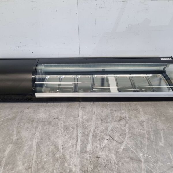 Saro Vitrine à sushi Vitrine réfrigérée de surface 7 x 1/3 GN 180 cm 230V Horeca