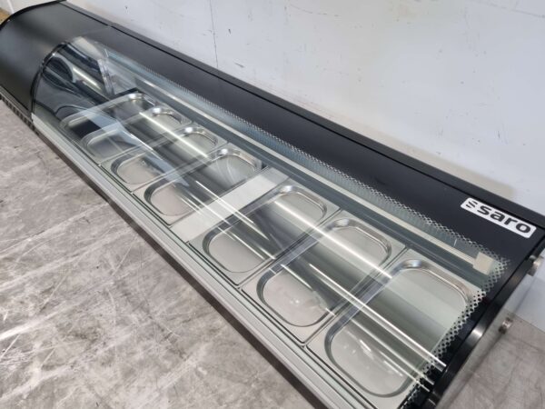 Saro Vitrine à sushi Vitrine réfrigérée de surface 7 x 1/3 GN 180 cm 230V Horeca – Image 4