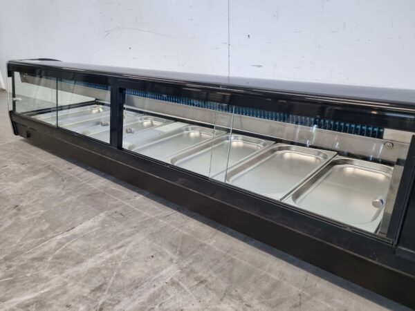 Saro Vitrine à sushi Vitrine réfrigérée de surface 7 x 1/3 GN 180 cm 230V Horeca – Image 6