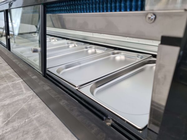 Saro Vitrine à sushi Vitrine réfrigérée de surface 7 x 1/3 GN 180 cm 230V Horeca – Image 7