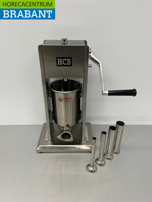 Bouchon de boîte à farce vertical en acier inoxydable Remplisseur de saucisses 3 litres Restauration Boucherie