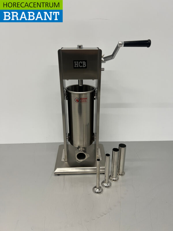 Bouchon de boîte à farce vertical en acier inoxydable Remplisseur de saucisses 5 litres Restauration Boucherie