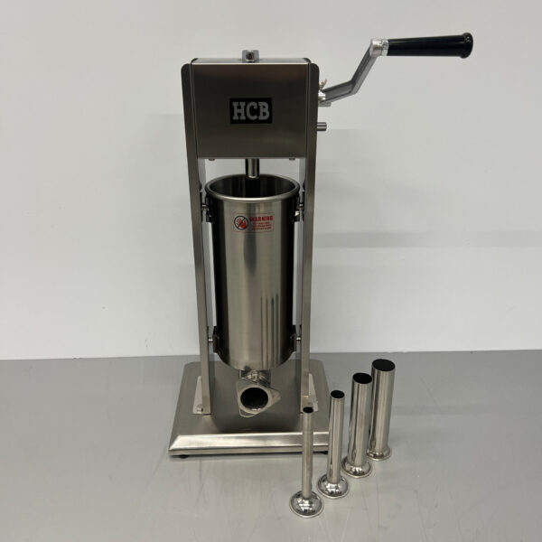 Bouchon de boîte à farce vertical en acier inoxydable Remplisseur de saucisses 5 litres Restauration Boucherie