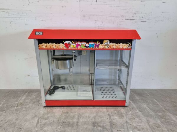 Machine à pop-corn Machine à pop-corn avec armoire chauffante 230V Braderie Markt Horeca