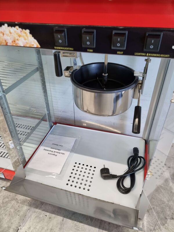 Machine à pop-corn Machine à pop-corn avec armoire chauffante 230V Braderie Markt Horeca – Image 6