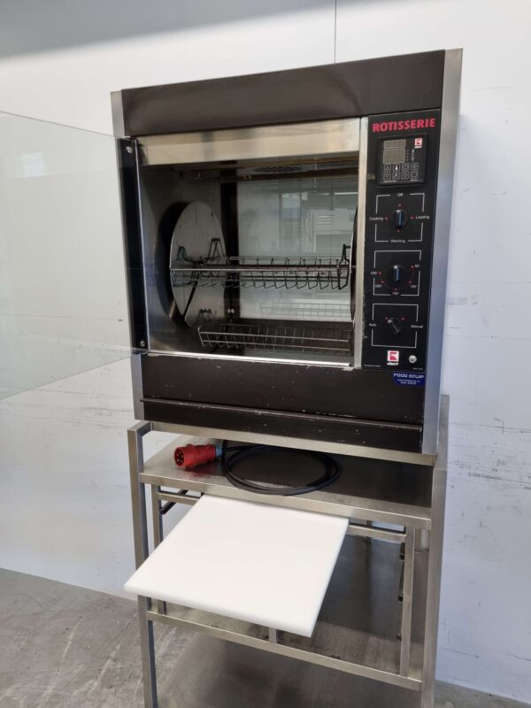 Gril à poulet Ubert RT-303 en acier inoxydable 3 paniers 400V Restauration – Image 5