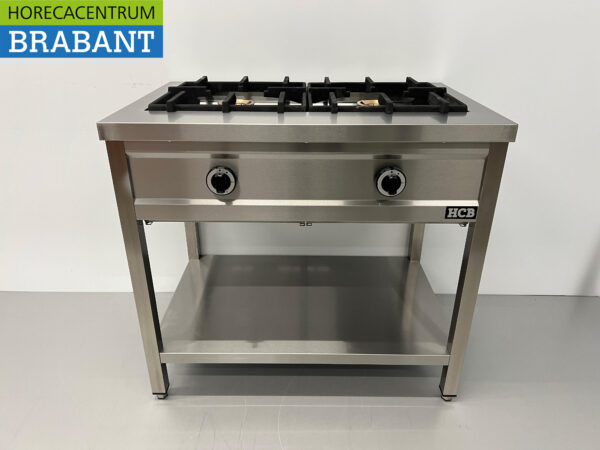 HCB inox Crêpière 2 brûleurs 2 x 8 kW 90 cm GAZ Restauration