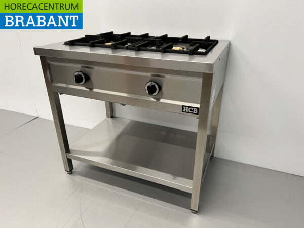 HCB inox Crêpière 2 brûleurs 2 x 8 kW 90 cm GAZ Restauration – Image 2