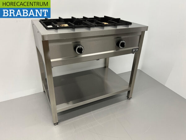HCB inox Crêpière 2 brûleurs 2 x 8 kW 90 cm GAZ Restauration – Image 3