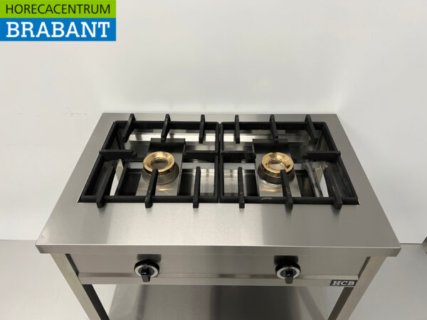 HCB inox Crêpière 2 brûleurs 2 x 8 kW 90 cm GAZ Restauration – Image 4