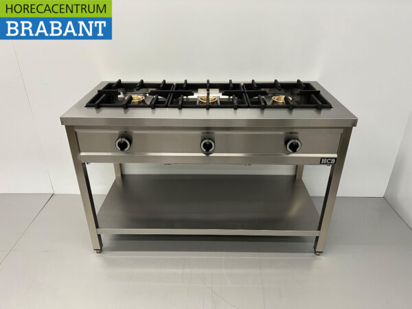 HCB inox Crêpière 3 brûleurs 3 x 8 kW 129 cm GAZ Restauration