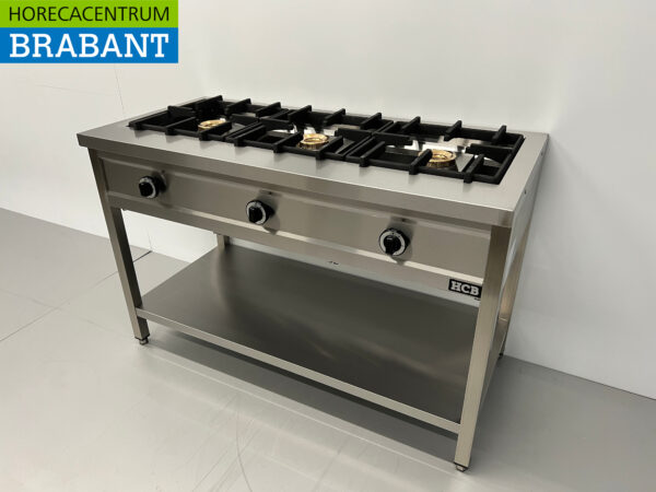 HCB inox Crêpière 3 brûleurs 3 x 8 kW 129 cm GAZ Restauration – Image 2