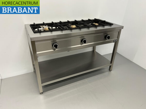 HCB inox Crêpière 3 brûleurs 3 x 8 kW 129 cm GAZ Restauration – Image 3