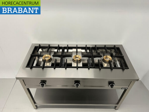 HCB inox Crêpière 3 brûleurs 3 x 8 kW 129 cm GAZ Restauration – Image 4