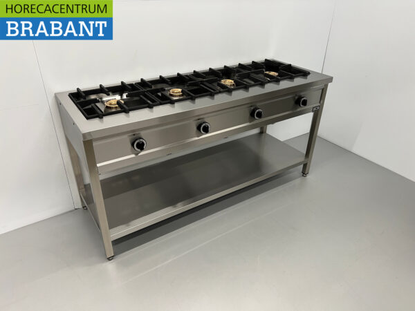 HCB inox Crêpière 4 brûleurs 4 x 8 kW 168,5 cm GAZ Restauration – Image 2