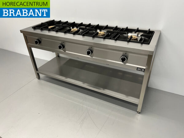 HCB inox Crêpière 4 brûleurs 4 x 8 kW 168,5 cm GAZ Restauration – Image 3
