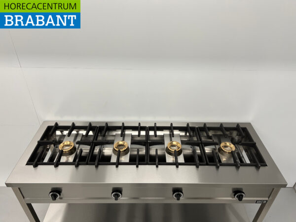 HCB inox Crêpière 4 brûleurs 4 x 8 kW 168,5 cm GAZ Restauration – Image 4