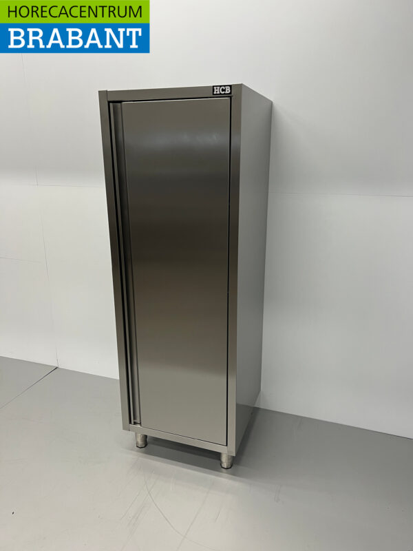 Acier inoxydable HCB Armoire alimentaire Armoire de travail 1 porte Premium-line 60 cm Restauration – Image 3